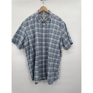 Vintage NWT LL Bean Mens XXL Tall Slightly Fitted Comfort Stretch Oxford Plaid